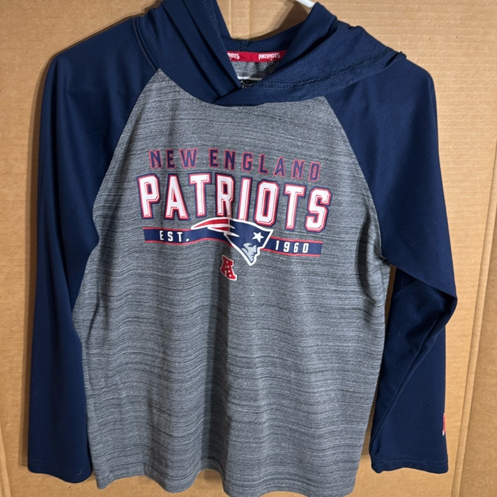 Patriots lightweight‎ hoodie kids L